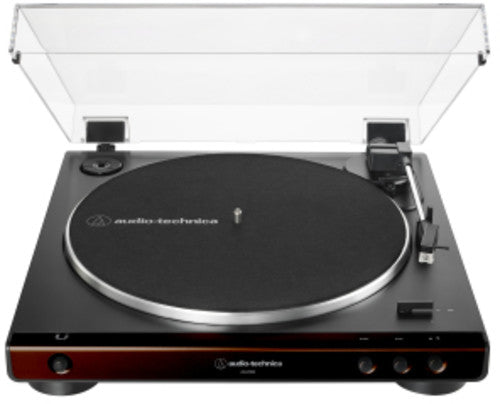 Audio Technica AT-LP60X-GM Turntable - Fully Automatic - Belt-Drive (Brown/Black)