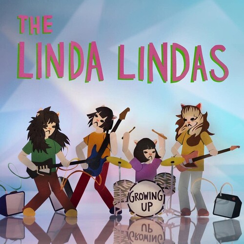 The Linda Lindas - Growing Up - Clear with Blue and Pink Splatter Color Vinyl