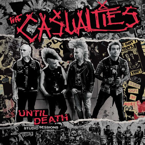 The Casualties  - Until Death: Studio Sessions (Red & Black Splatter Vinyl) - Vinyl