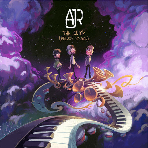 AJR - The Click - Deluxe Clear & Red Splatter Color Vinyl