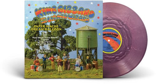 King GIzzard and the Lizard Wizard - Paper Mache Dream Balloon - Pink Seaglass Color Vinyl
