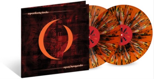 A Perfect Circle - Mer De Noms - Orange with Black & White Splatter Color Vinyl