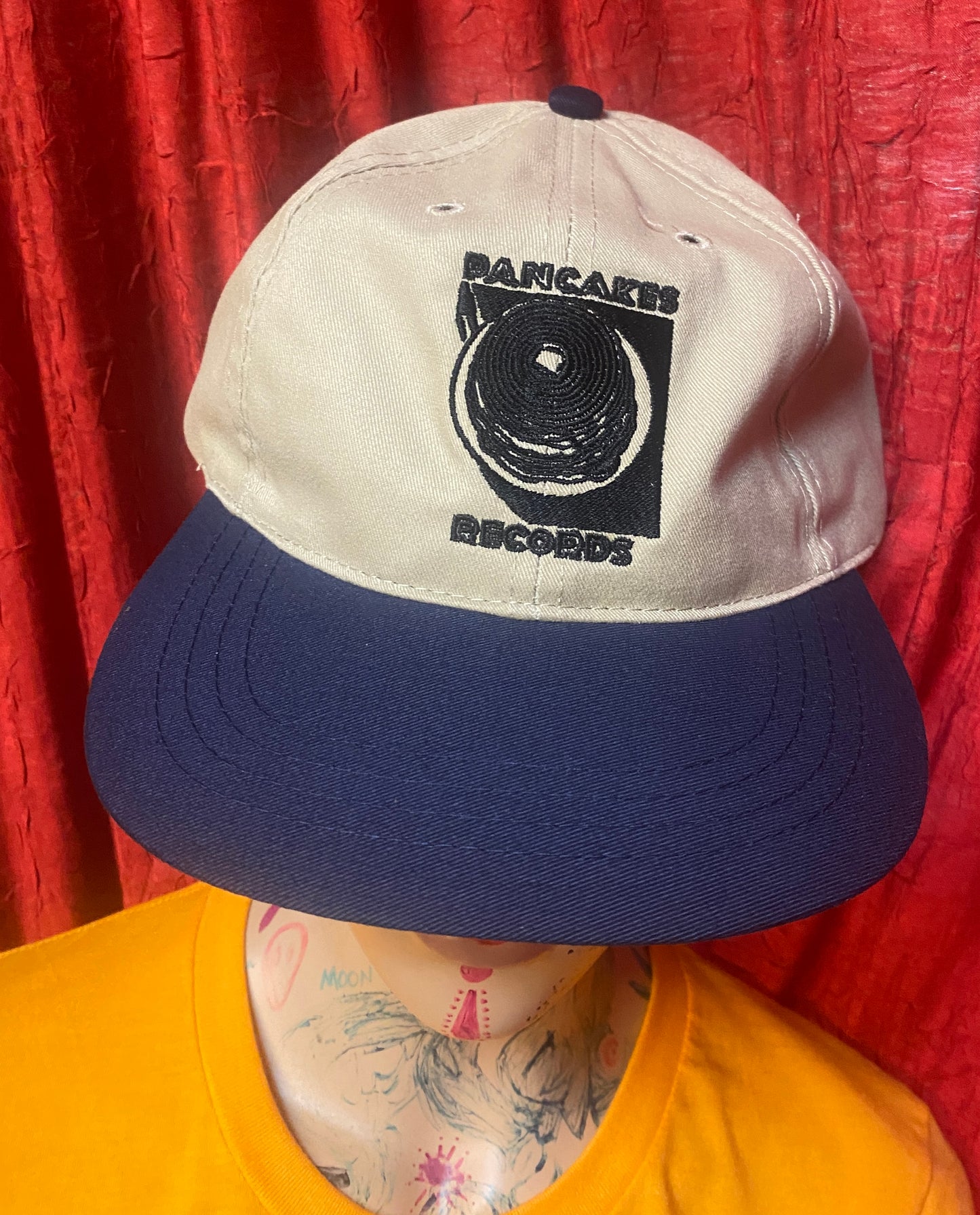 Khaki/Navy Logo Hat
