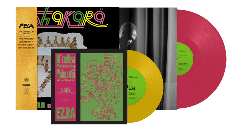 Fela Kuti - Shakara (Colored Vinyl, Pink, Yellow, With Bonus 7", Anniversary Edition) - Vinyl