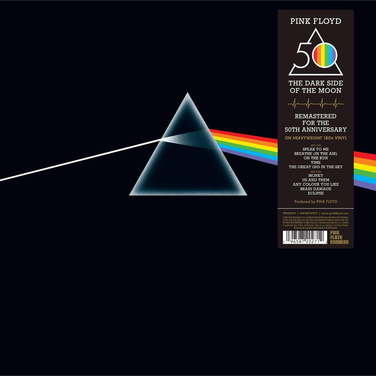 Pink Floyd - The Dark Side Of The Moon (50th Anniversary Edition) (180 Gram Vinyl, Sticker, Remastered, Gatefold LP Jacket) - Vinyl