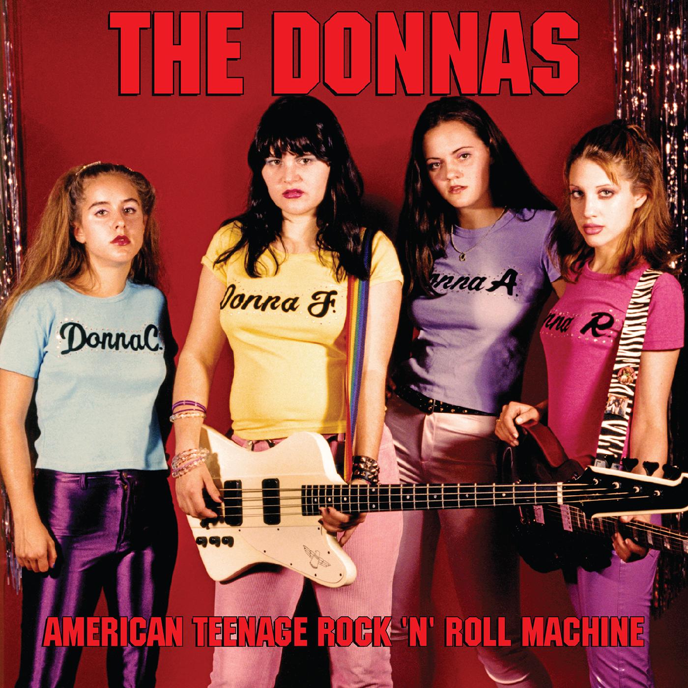 The Donnas - American Teenage Rock 'N' Roll Machine (FIRE ORANGE WITH BLACK SWIRL VINYL) - Vinyl